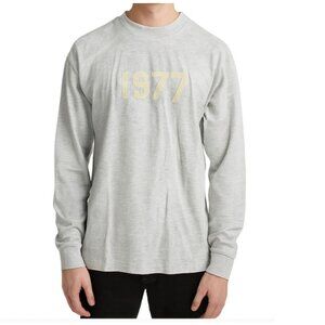 Fear Of God Essentials 1977 t shirt Long Sleeve Mens Size Medium Heather gray